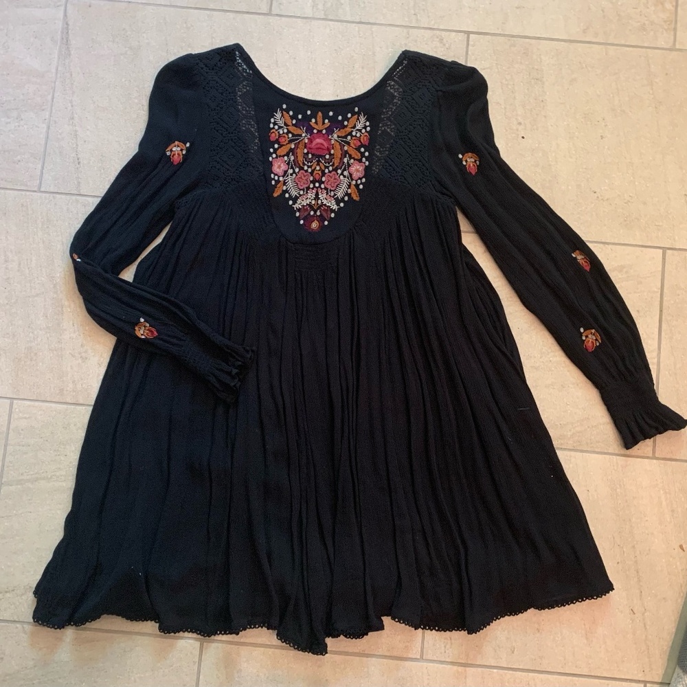 Free People cotton flowing dress